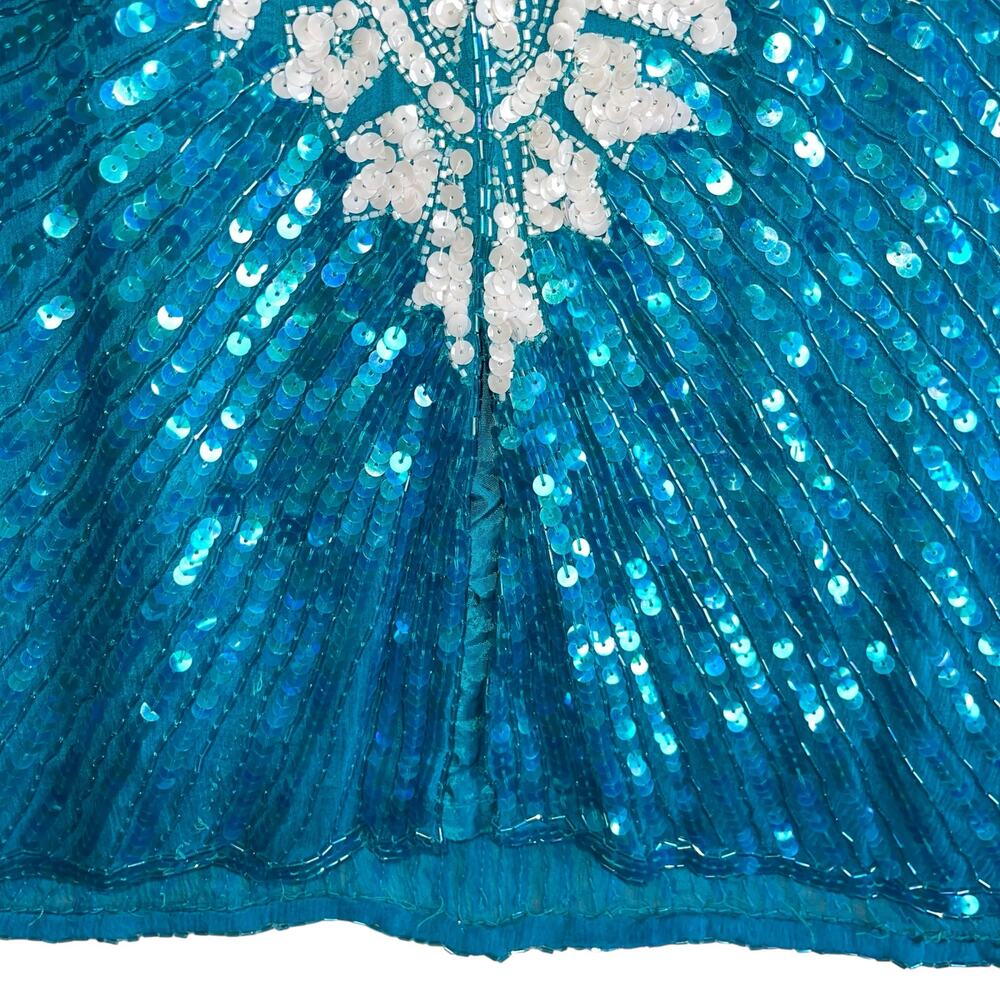 Lillie Rubin Vintage Beaded Silk Sheath Dress - Picture 5 of 12